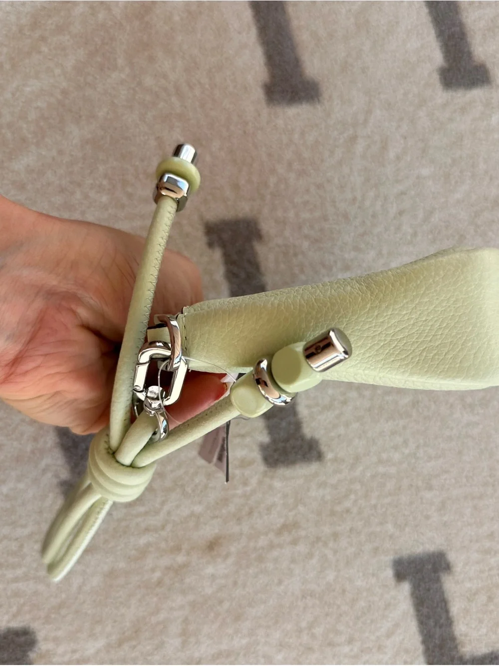kate spade Pebbled Leather Crossbody Bag in Pale Green